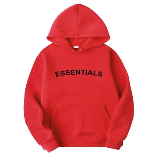 Red Essentials Hoodie